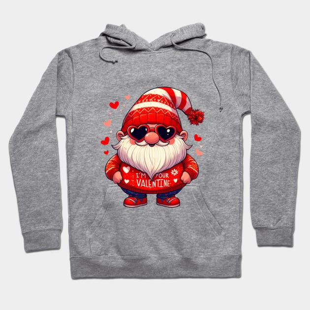 Valentine Gnomes Valentines Day 2024 Hoodie by BukovskyART